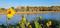 just steps away from the hotel you have a perfect view of the river and landscape.