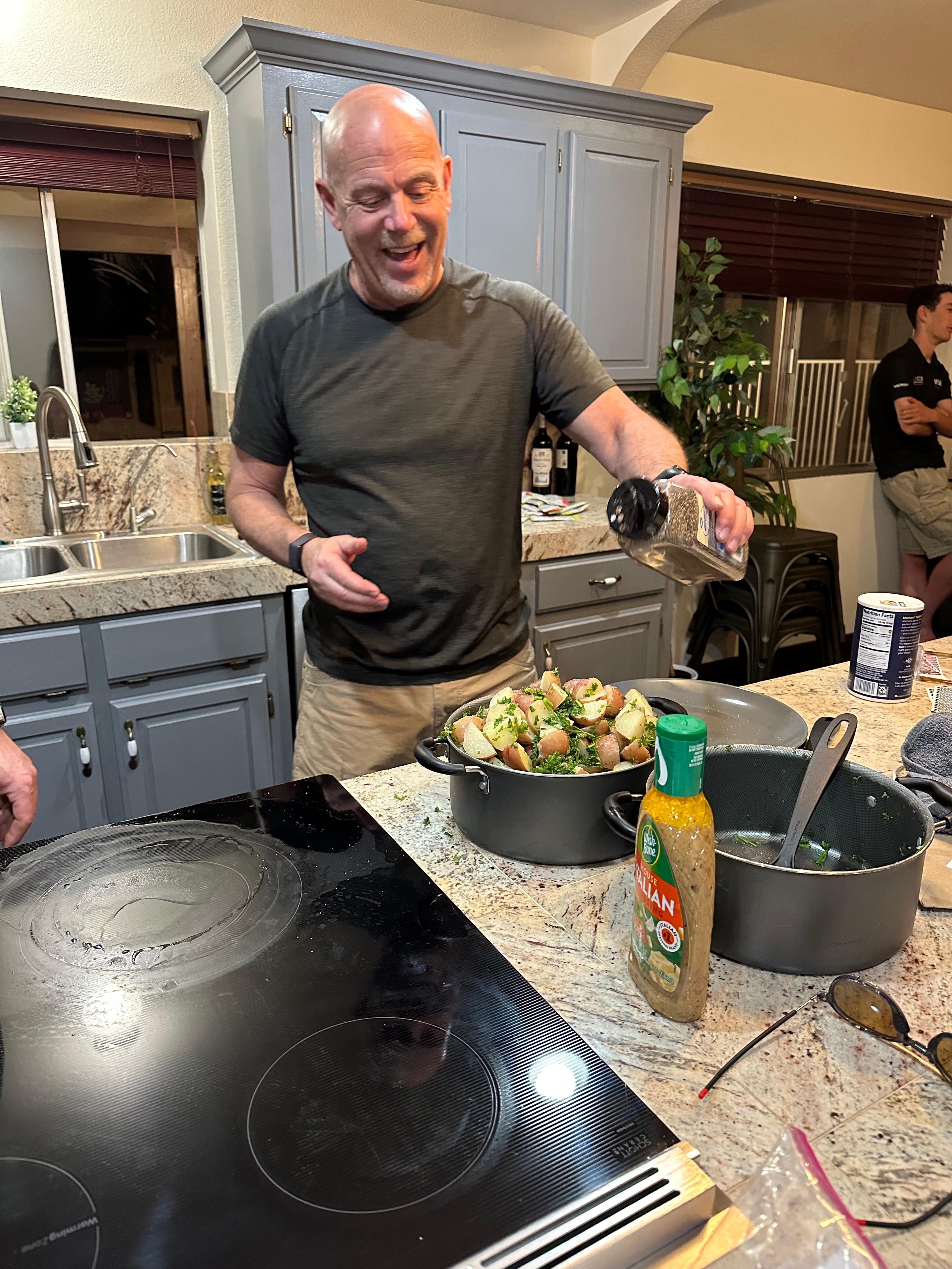 Good kitchen for cooking for a large group