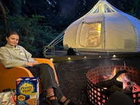 Evening fire