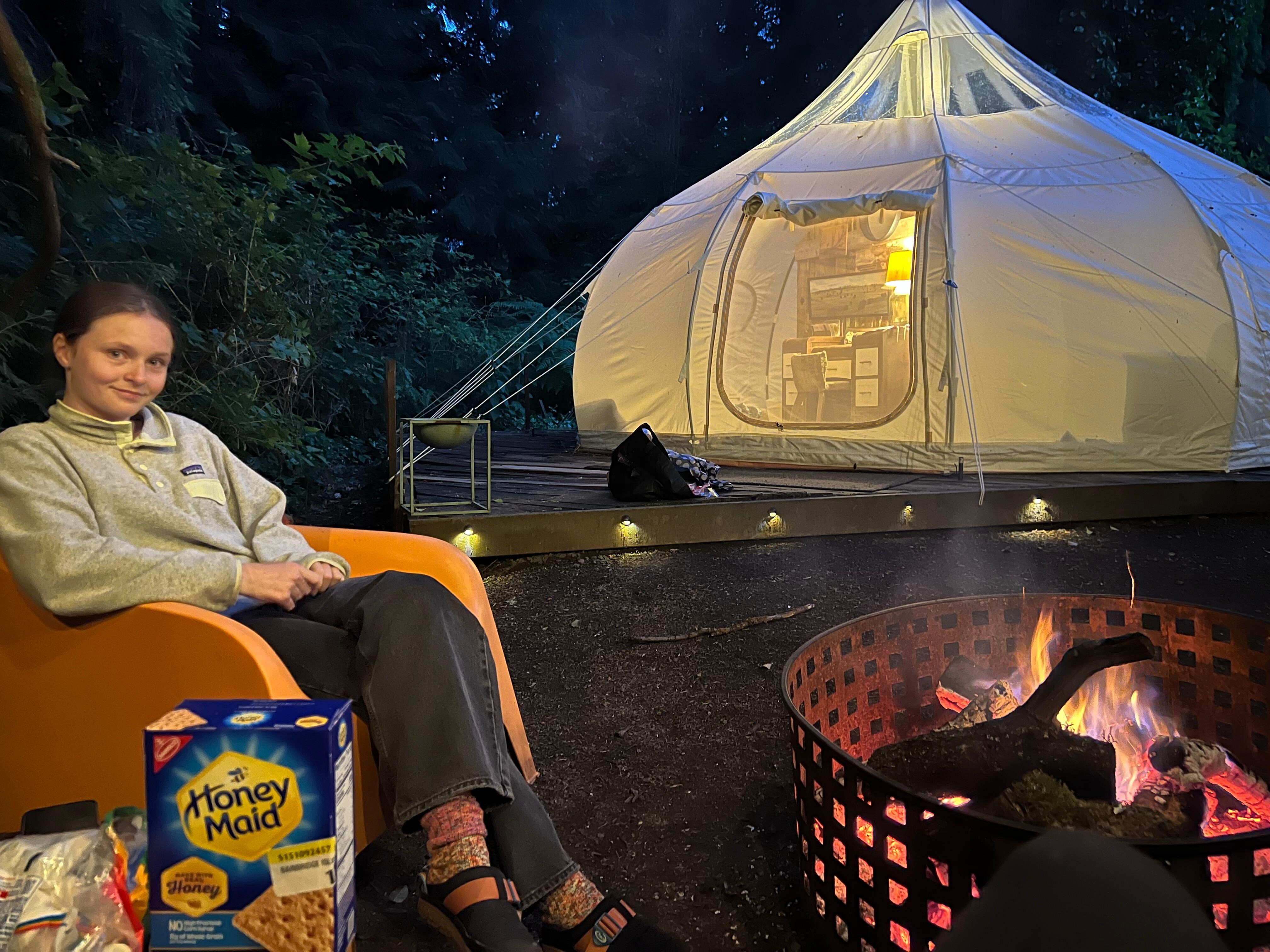 Evening fire