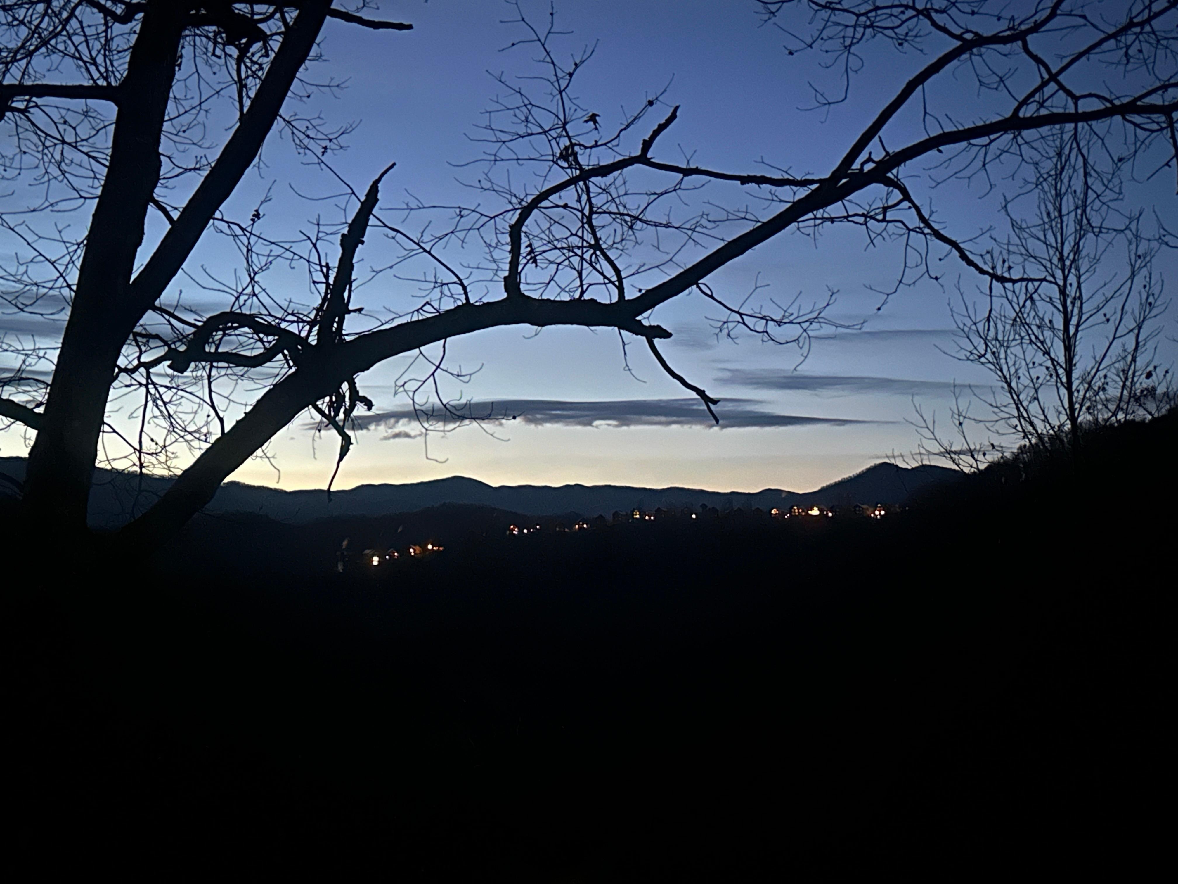 Sunrise from the back deck