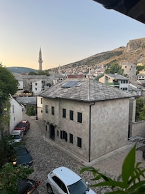 This is taken from our balcony looking toward old town.