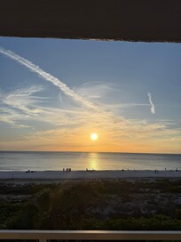 Beautiful sunset view from the condo.