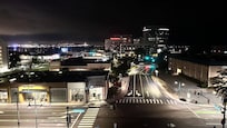 From the 7th floor, view on the bay from the balcony