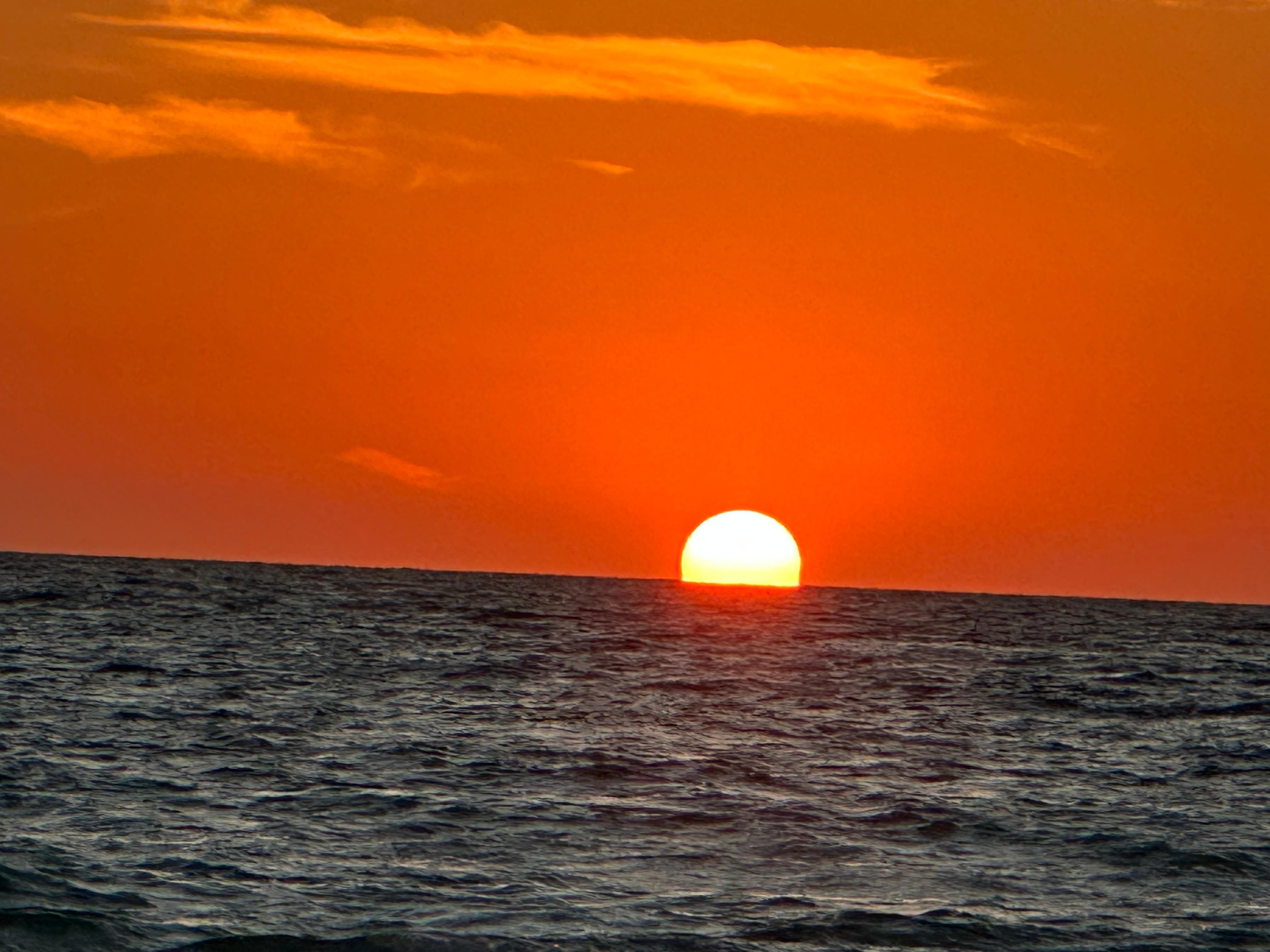 Sunsets are beautiful. From the beach in front of the condo. 