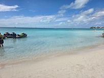 Beach across from the house