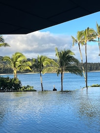 View from inside the lobby
