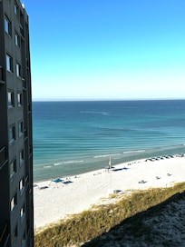Ocean view from living room balcony.