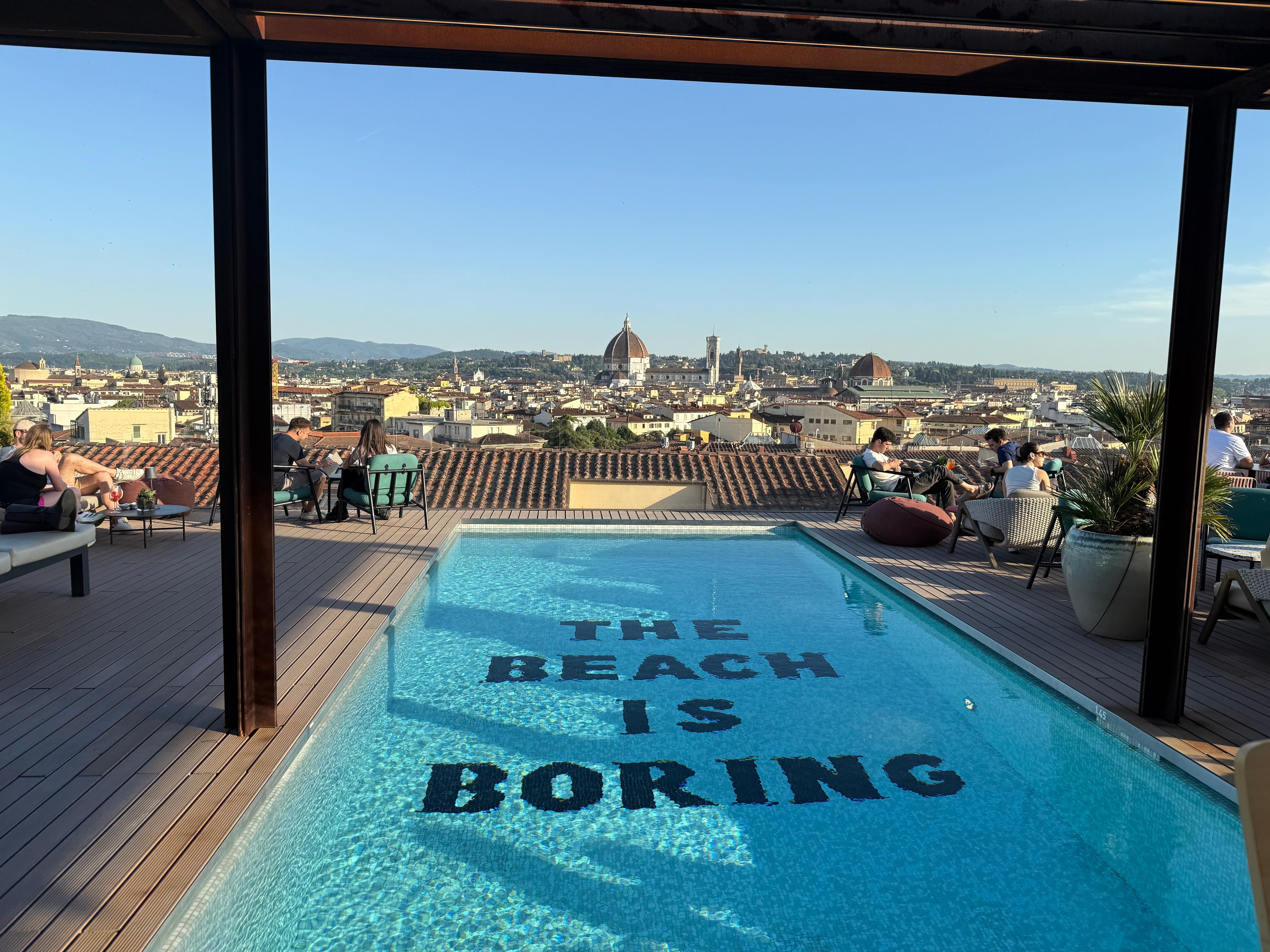 View from rooftop bar