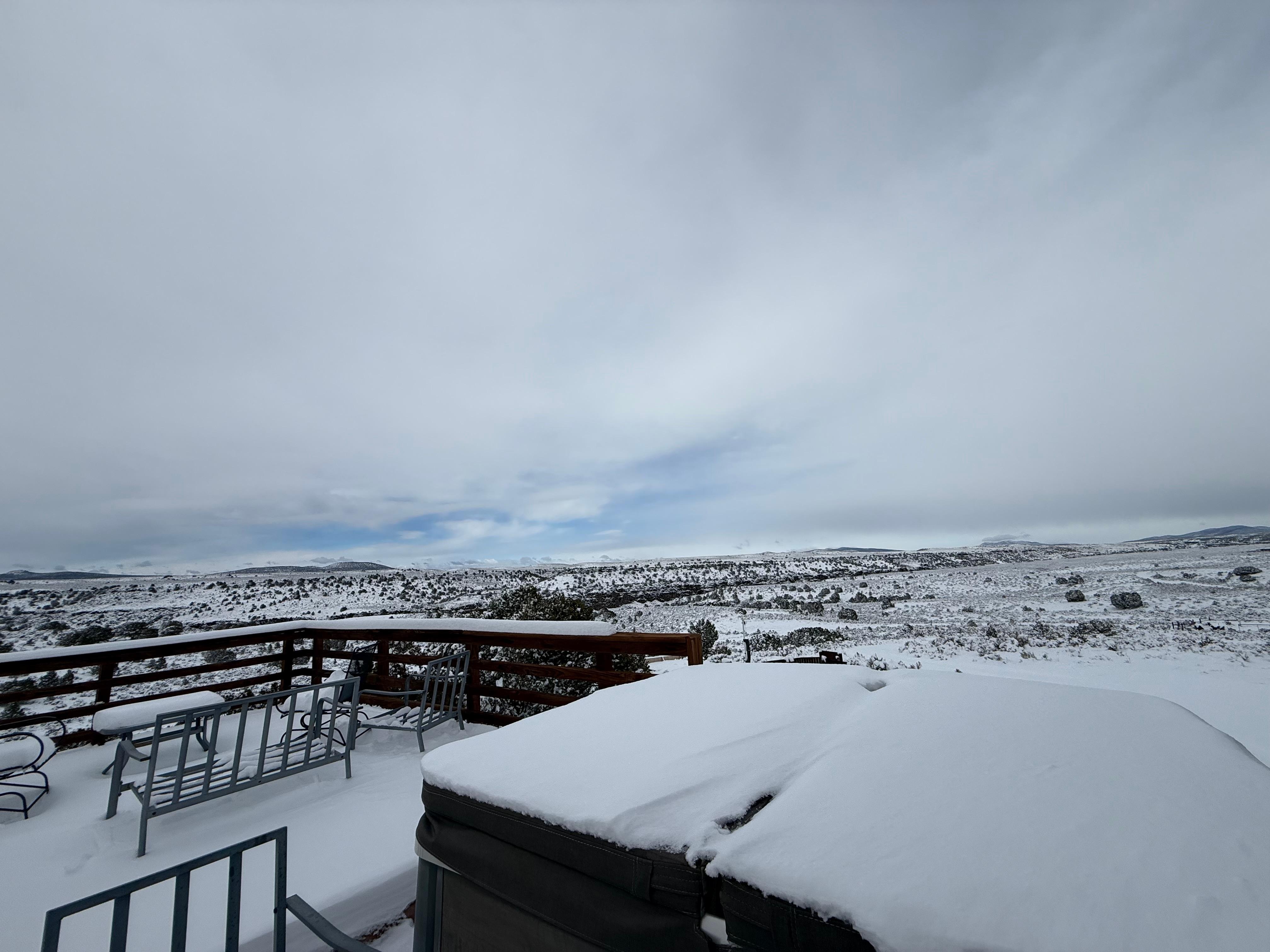 it snowed overnight :)