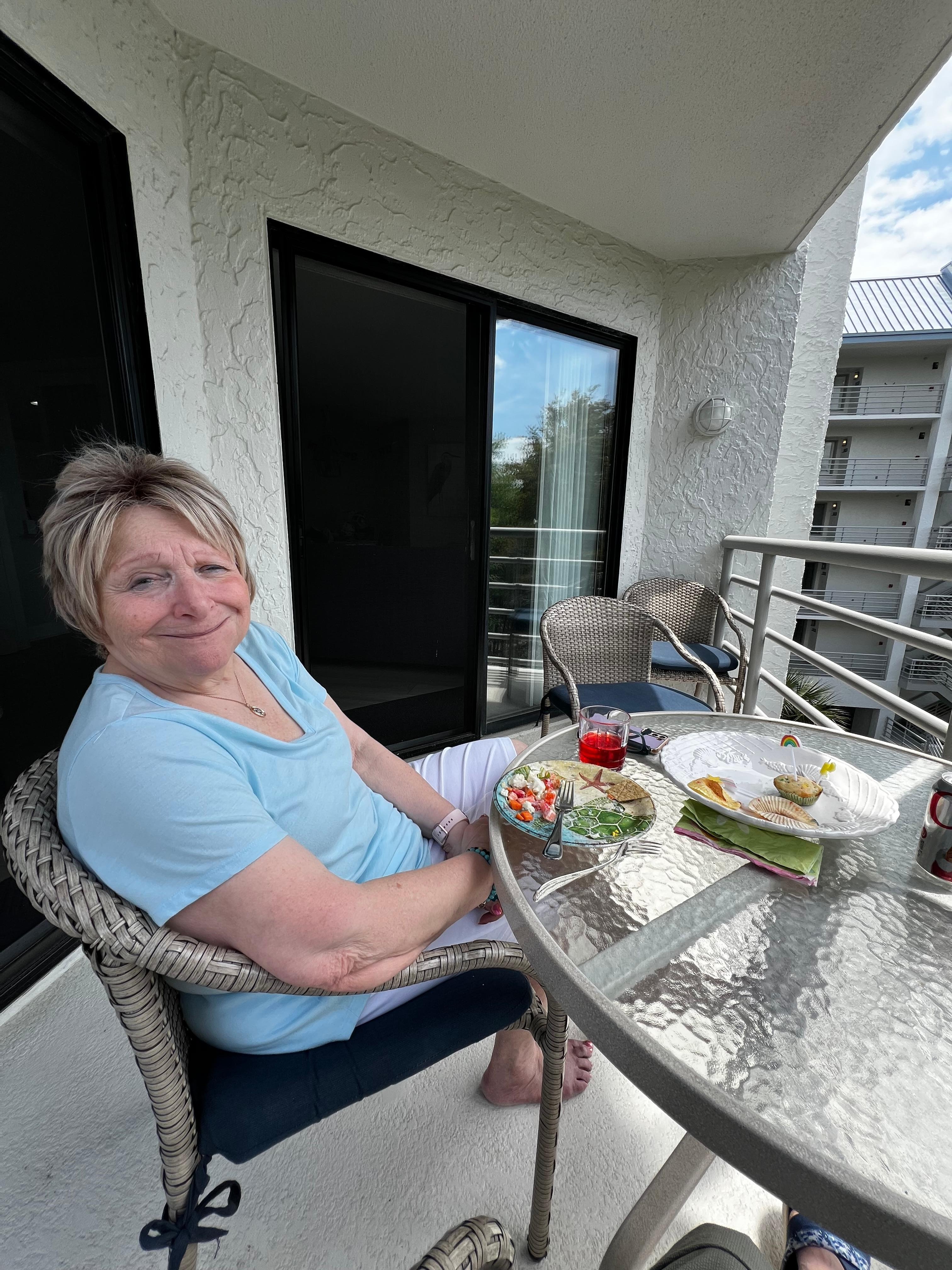 Patio lunch