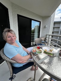 Patio lunch