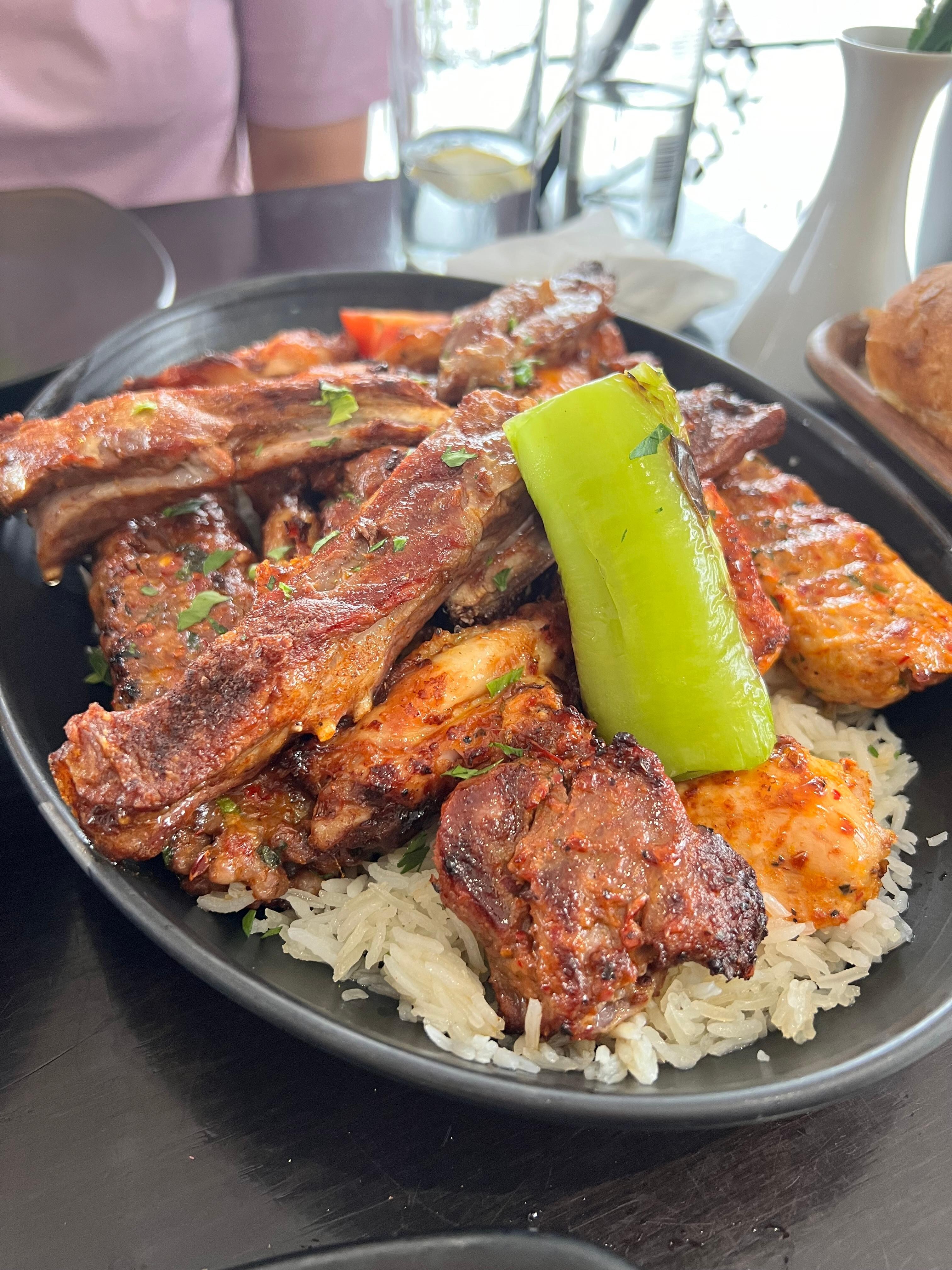 Delicious Turkish BBQ very near the hotel