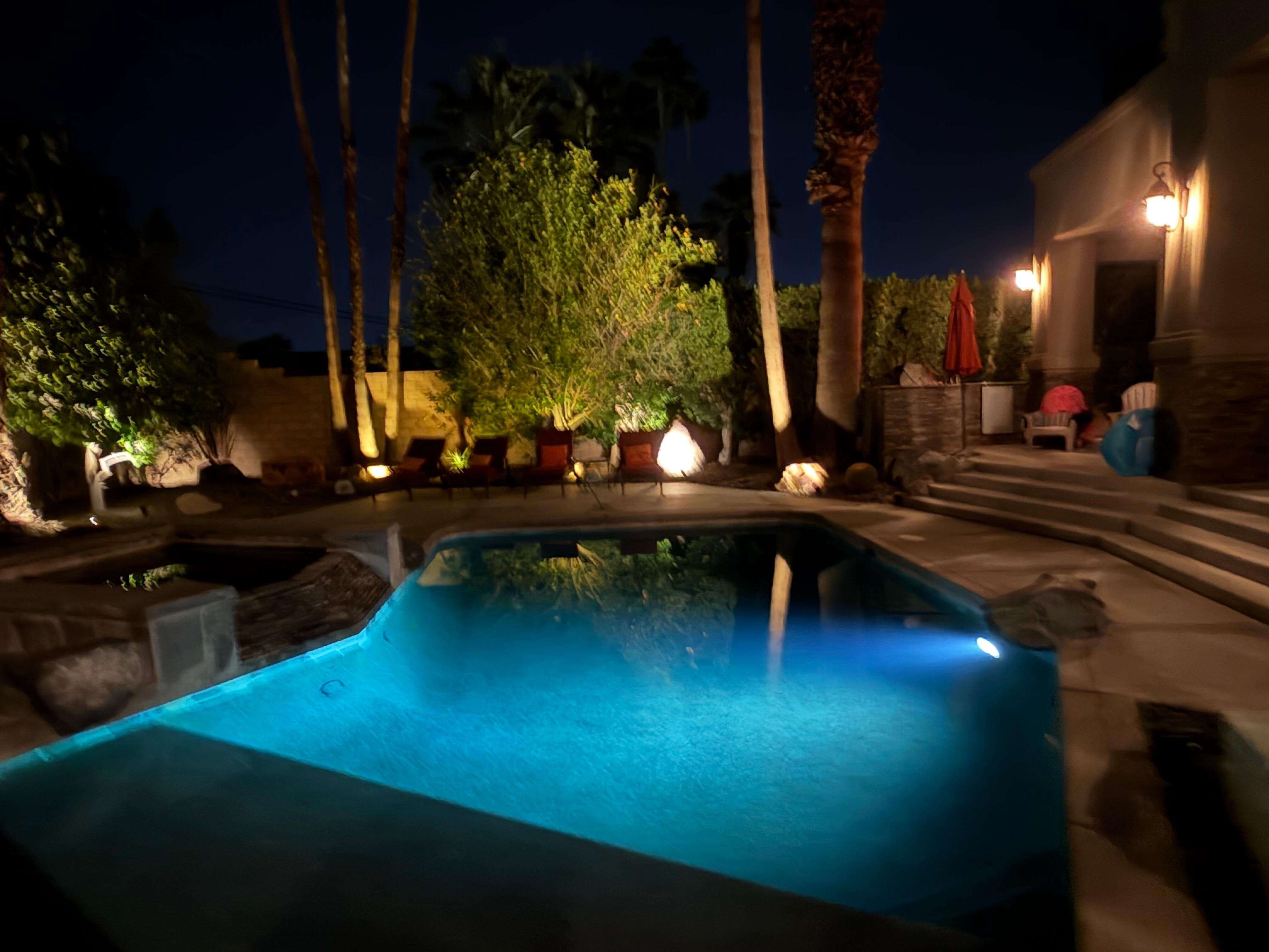 Pool at night 