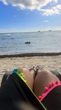 The beach area of the resort