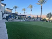 Outside pool area
