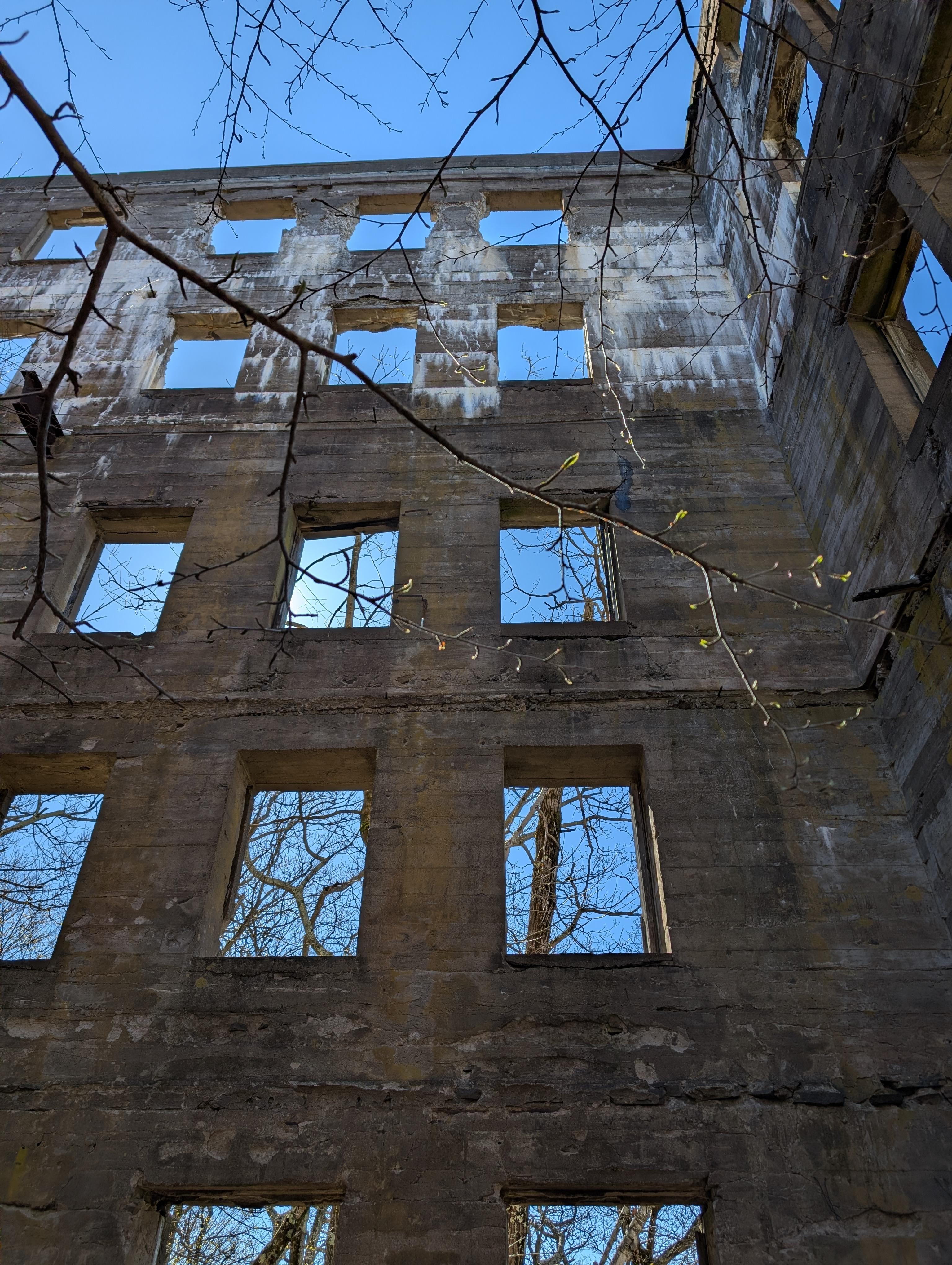Hotel ruins at the Overlook Mountain Summit