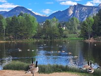 This lake is within walking distance of the cabin. Very Beautiful !!!