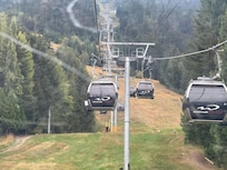 Gondola ride up Blackcomb
