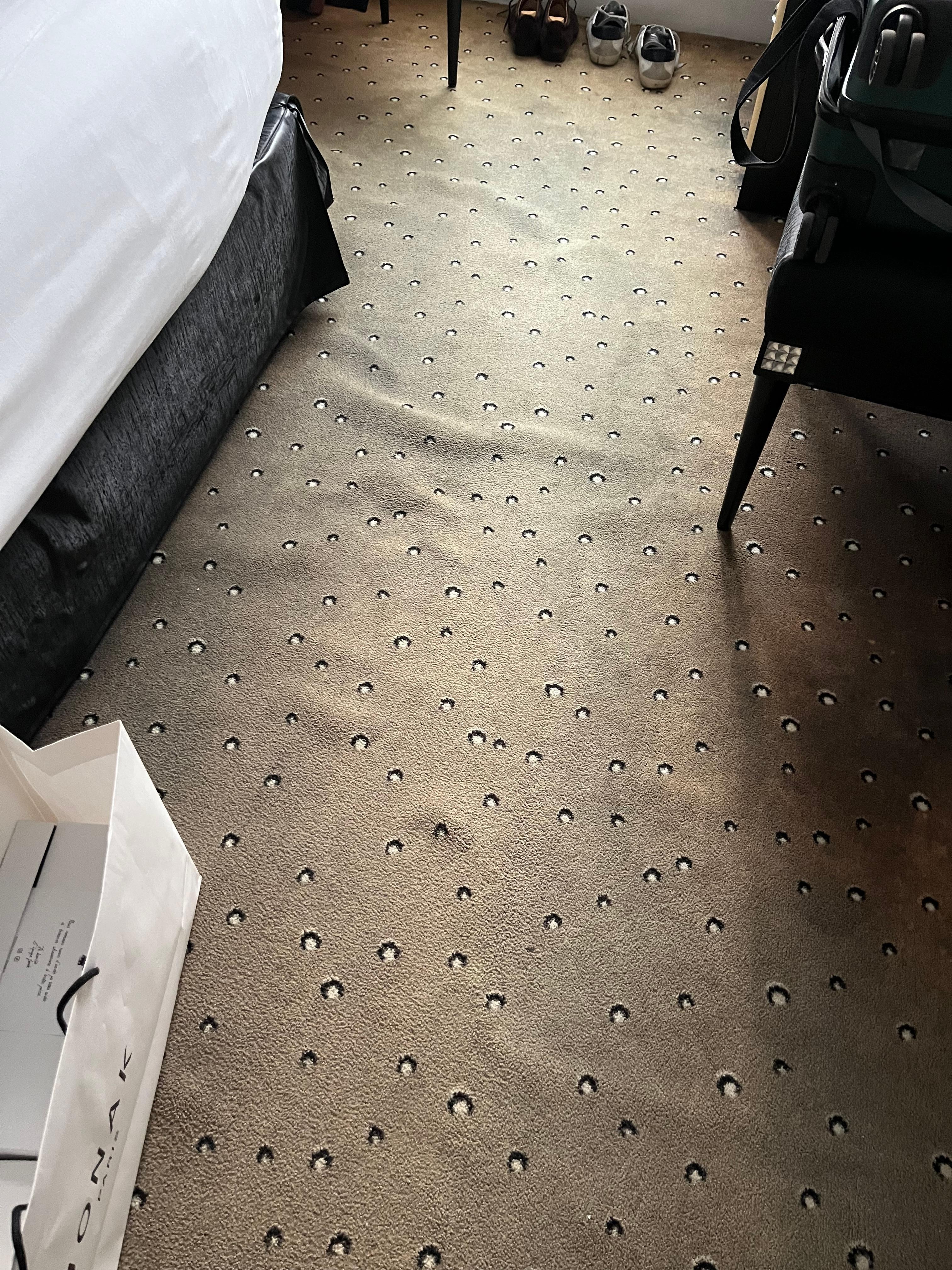 Moquette usagée inadmissible dans un 5*