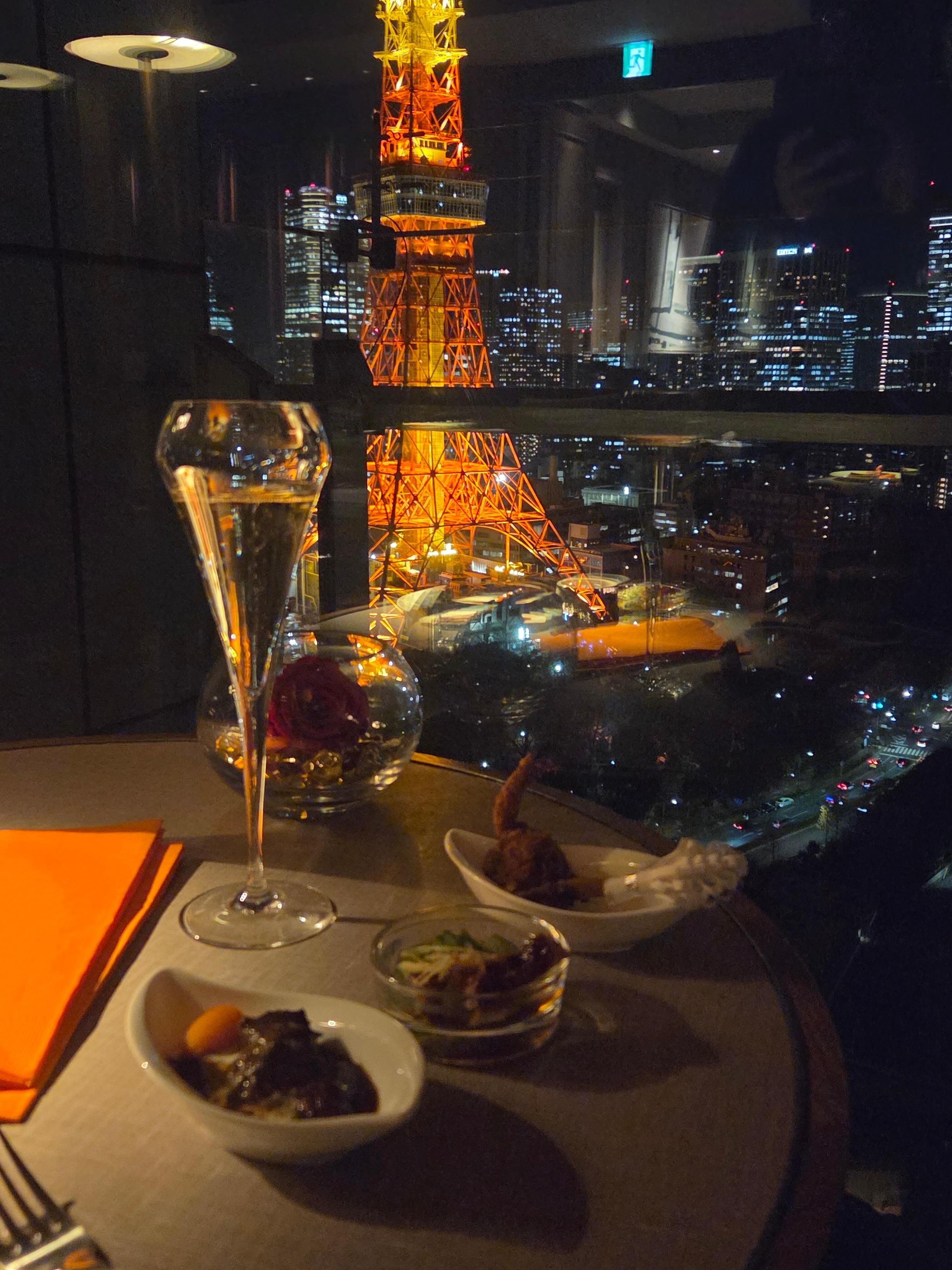 Premier club looking out on tokyo tower