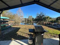Kayaks and canoes and a private dock!