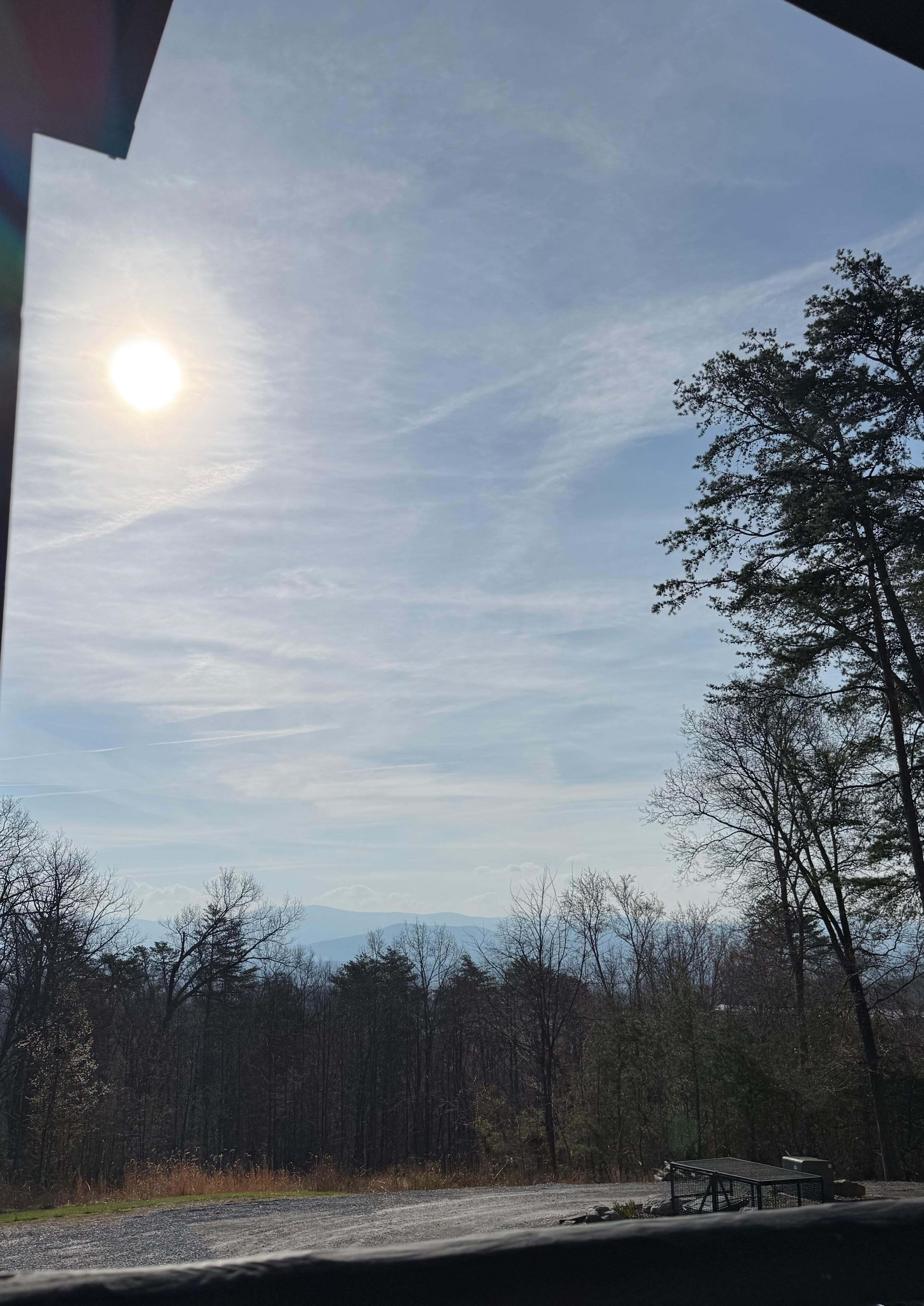 View from the front porch. 