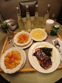 Awesome skirt steak Dinner.