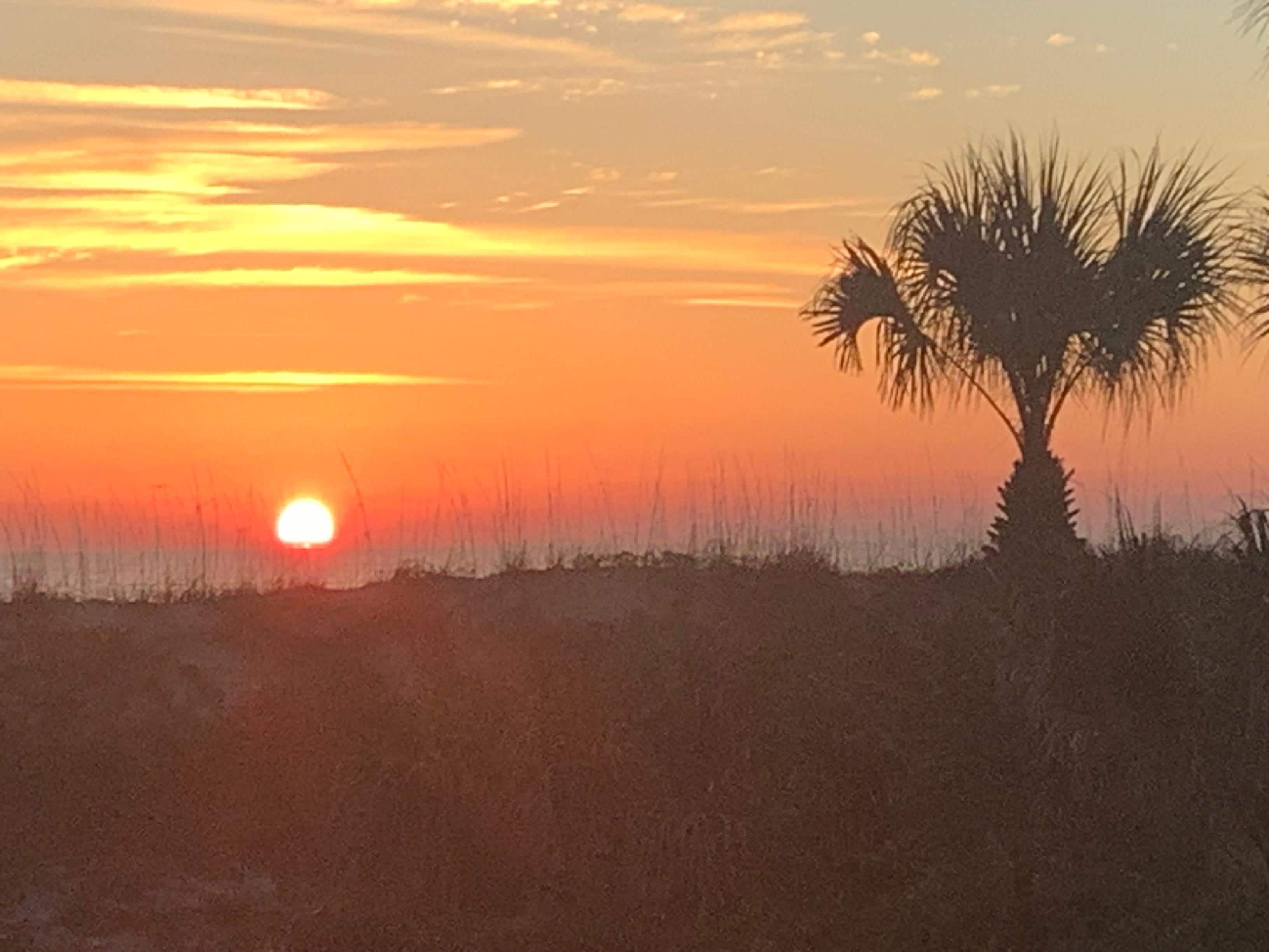 Sunrise from condo deck