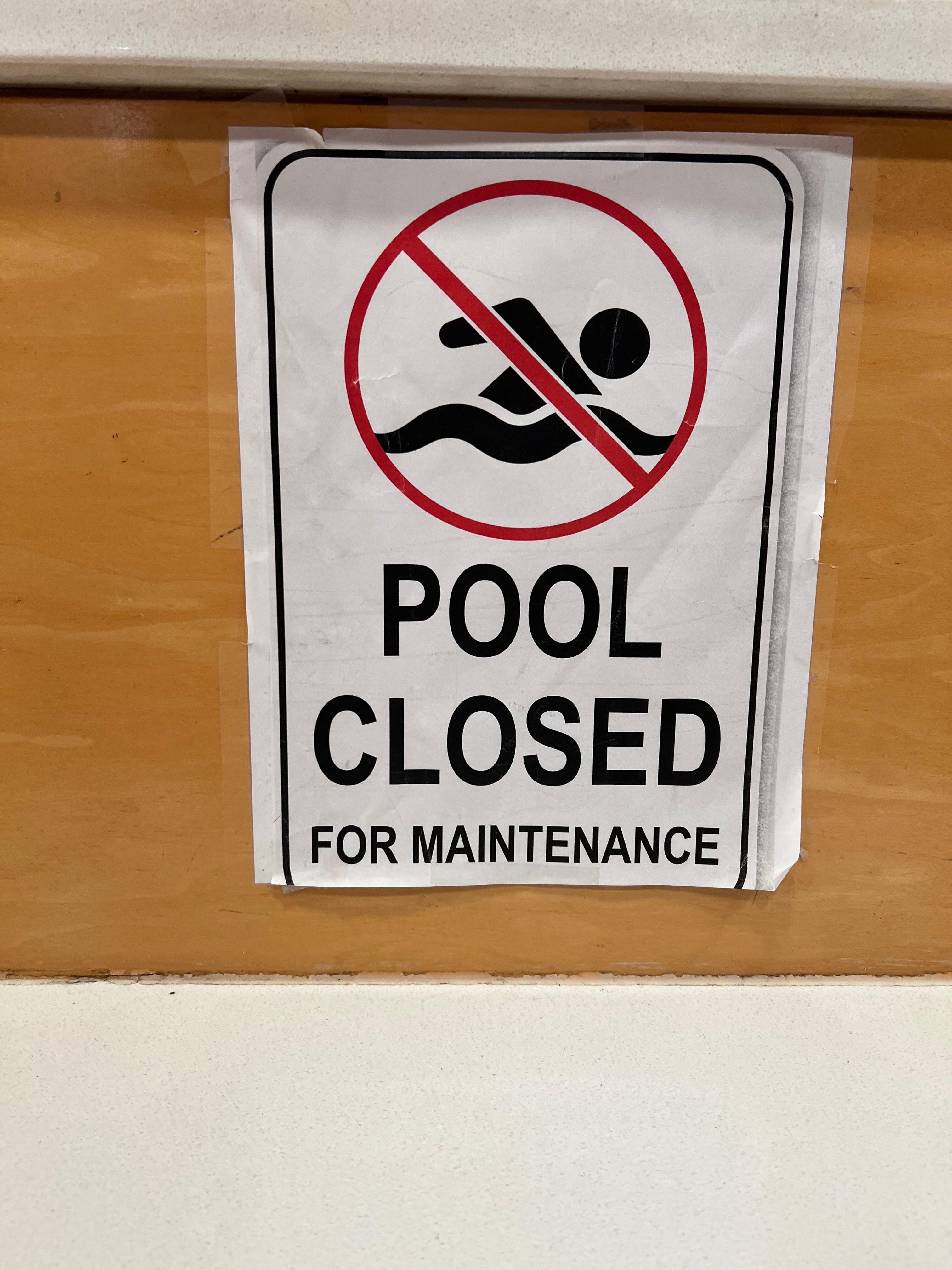 Closed long enough for the sign to become tattered