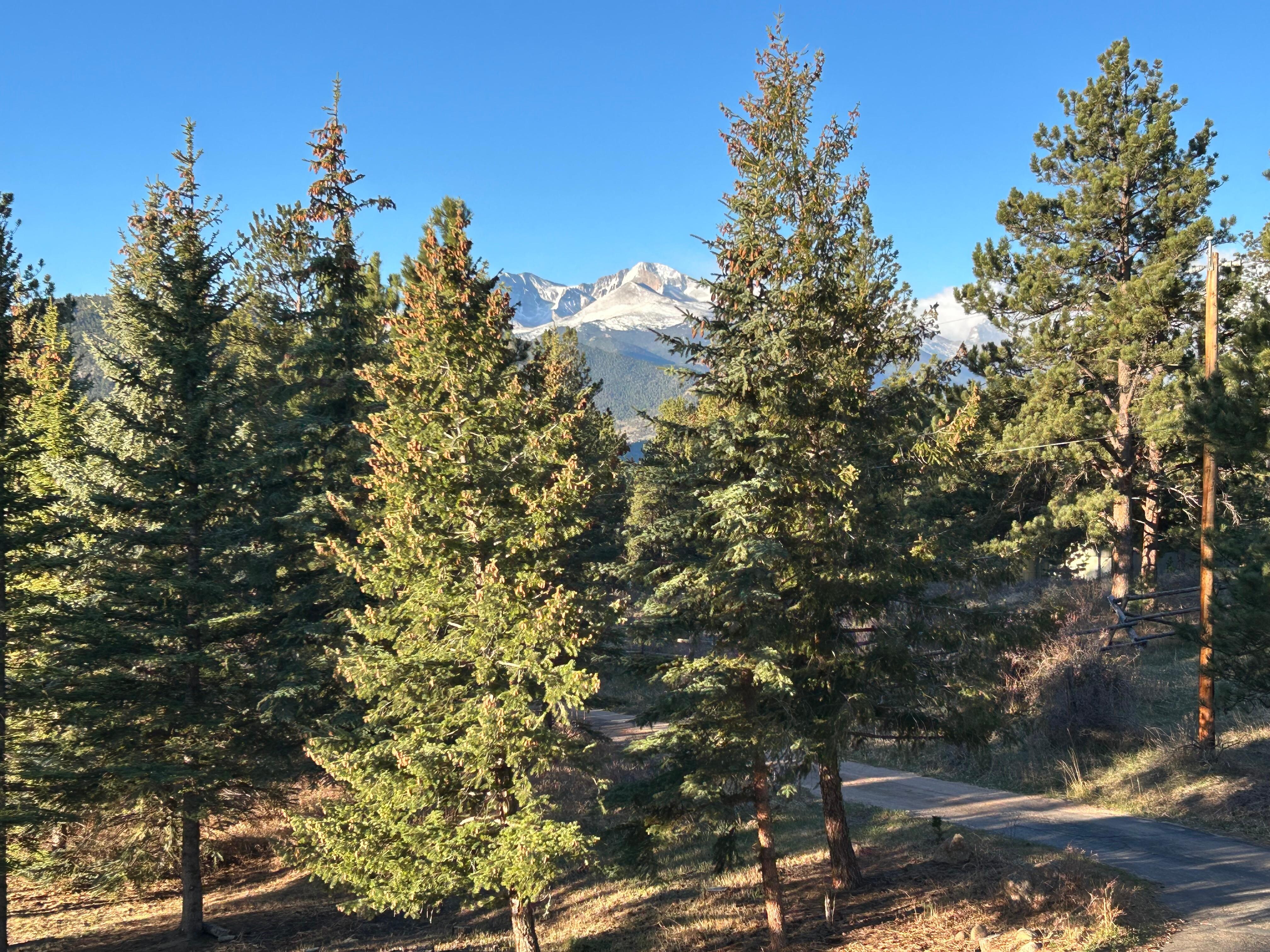 Long's Peak view from the master suite.
