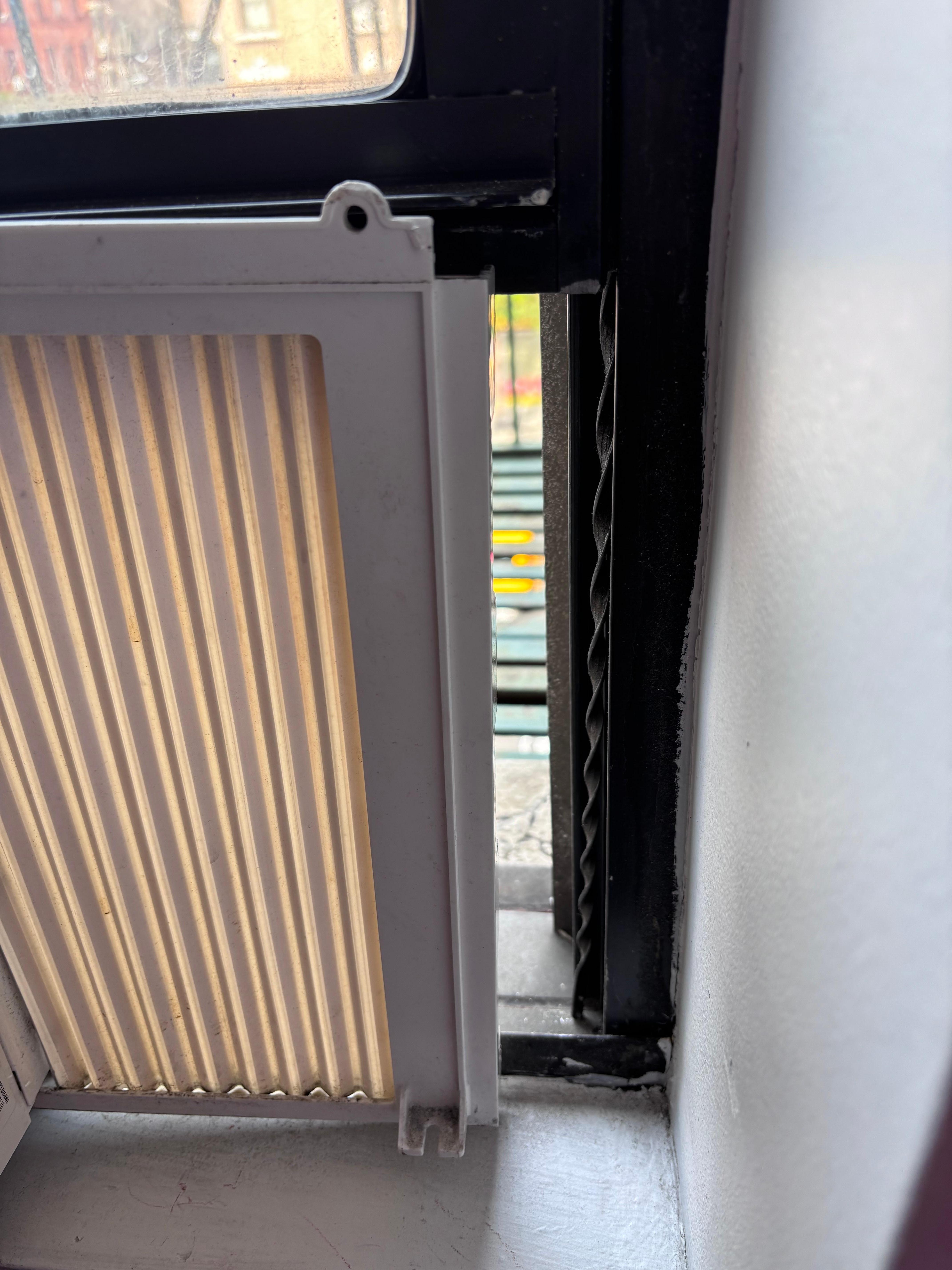 “Fresh” NYC air with no screen straight into the apartment. 