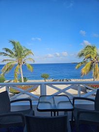 View from the upstairs balcony.