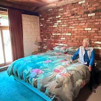 Enjoying the views from the bedroom.