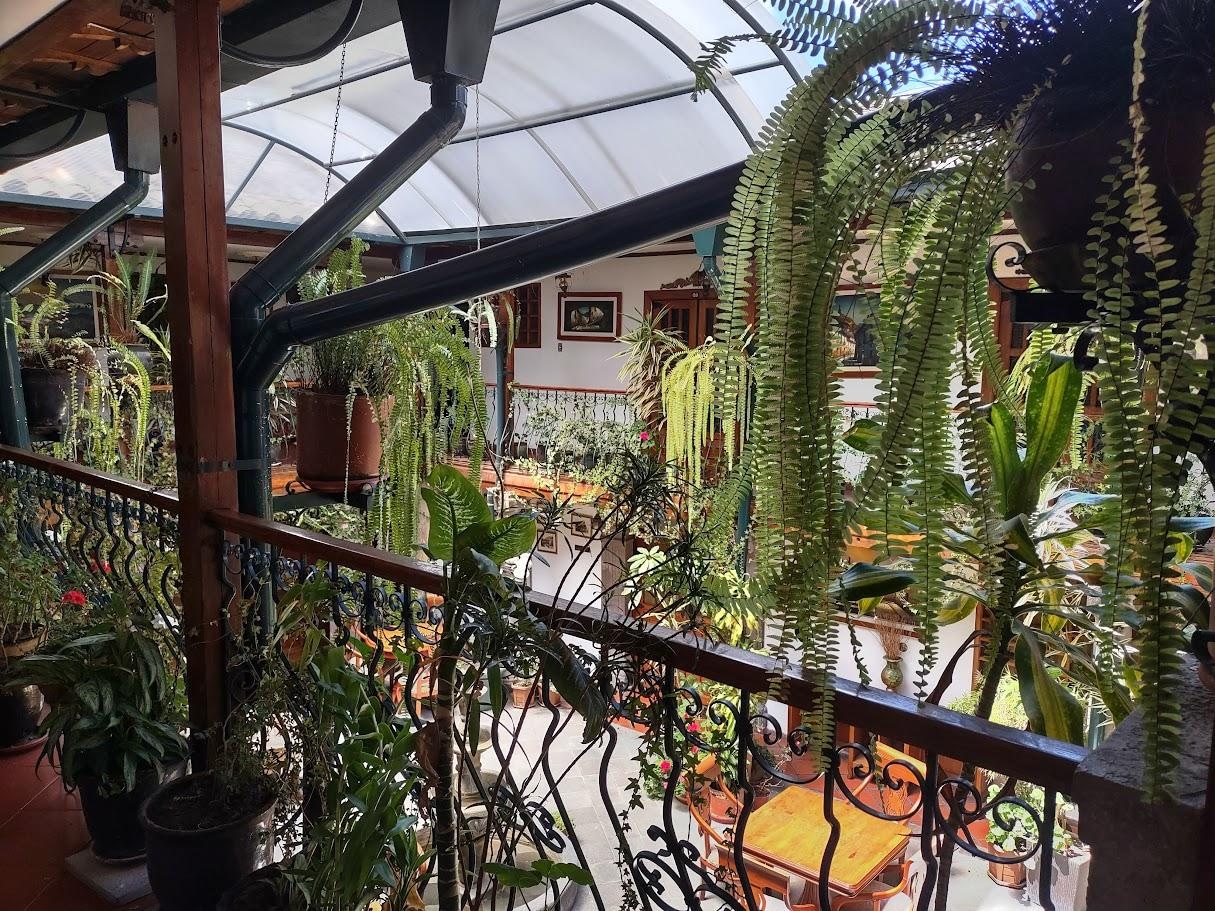 The main courtyard