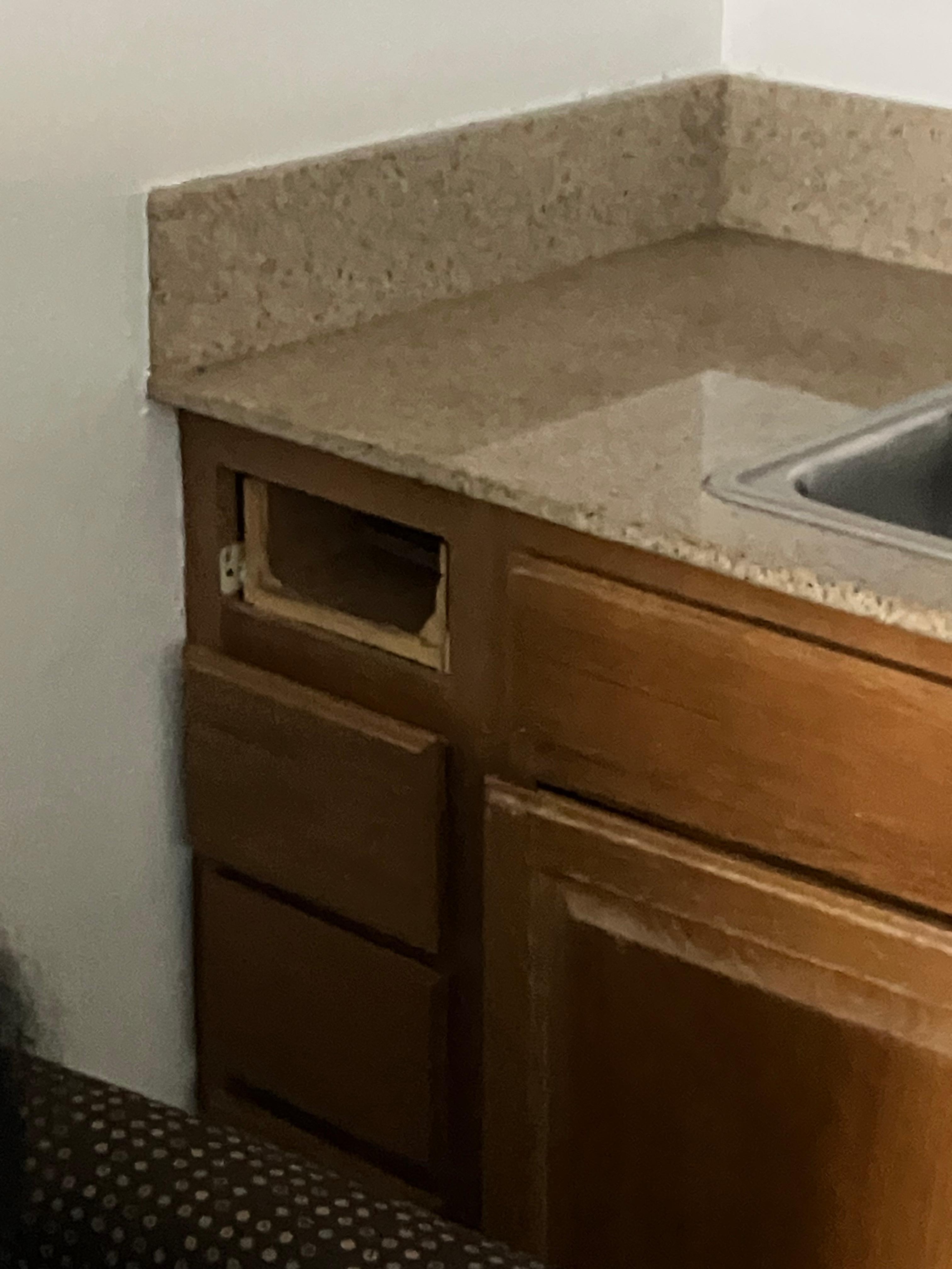 Broken cabinet