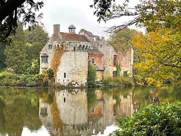 Scotney  Castle, Kent, a medieval castle and on the grounds of a large country home.