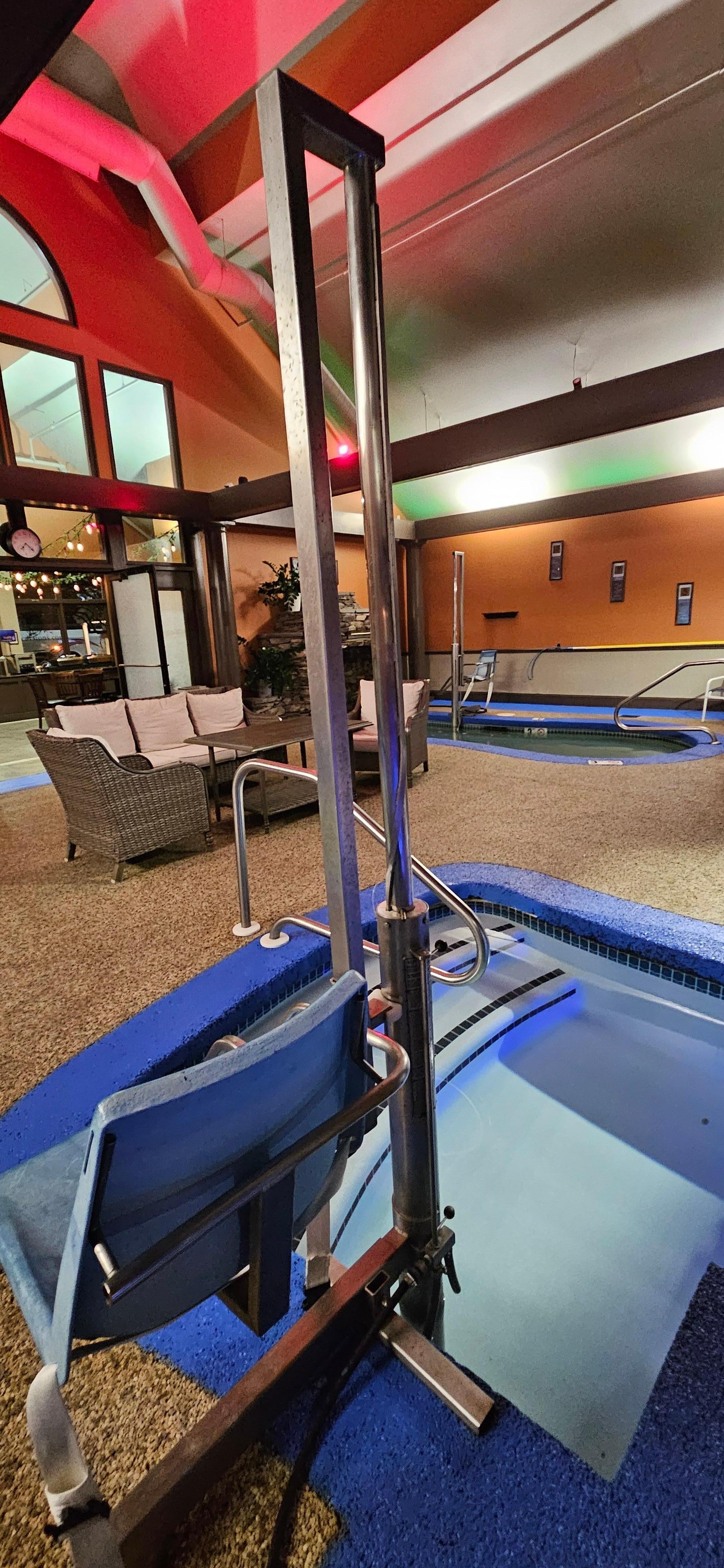 Hot tub and kiddy pool