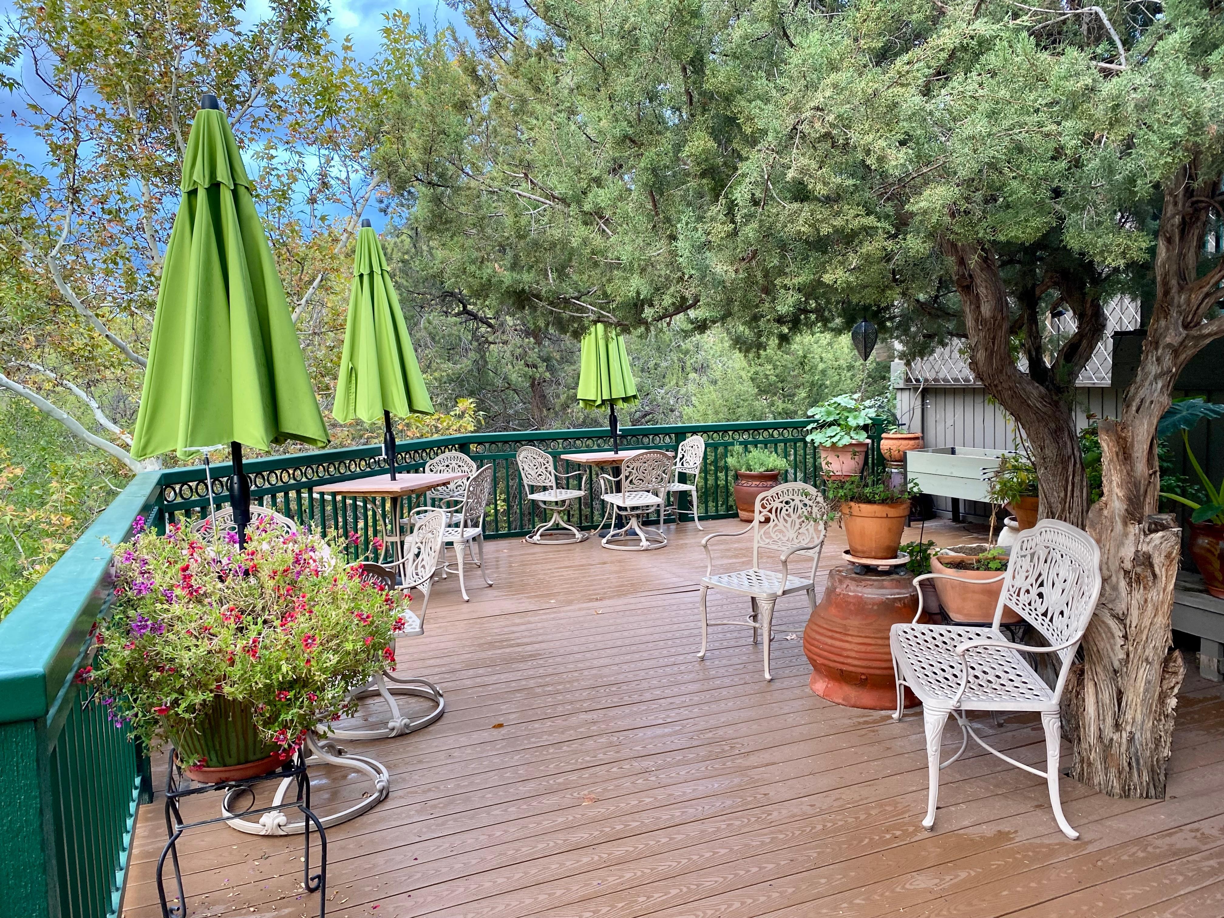 Deck overlooking Oak Creek