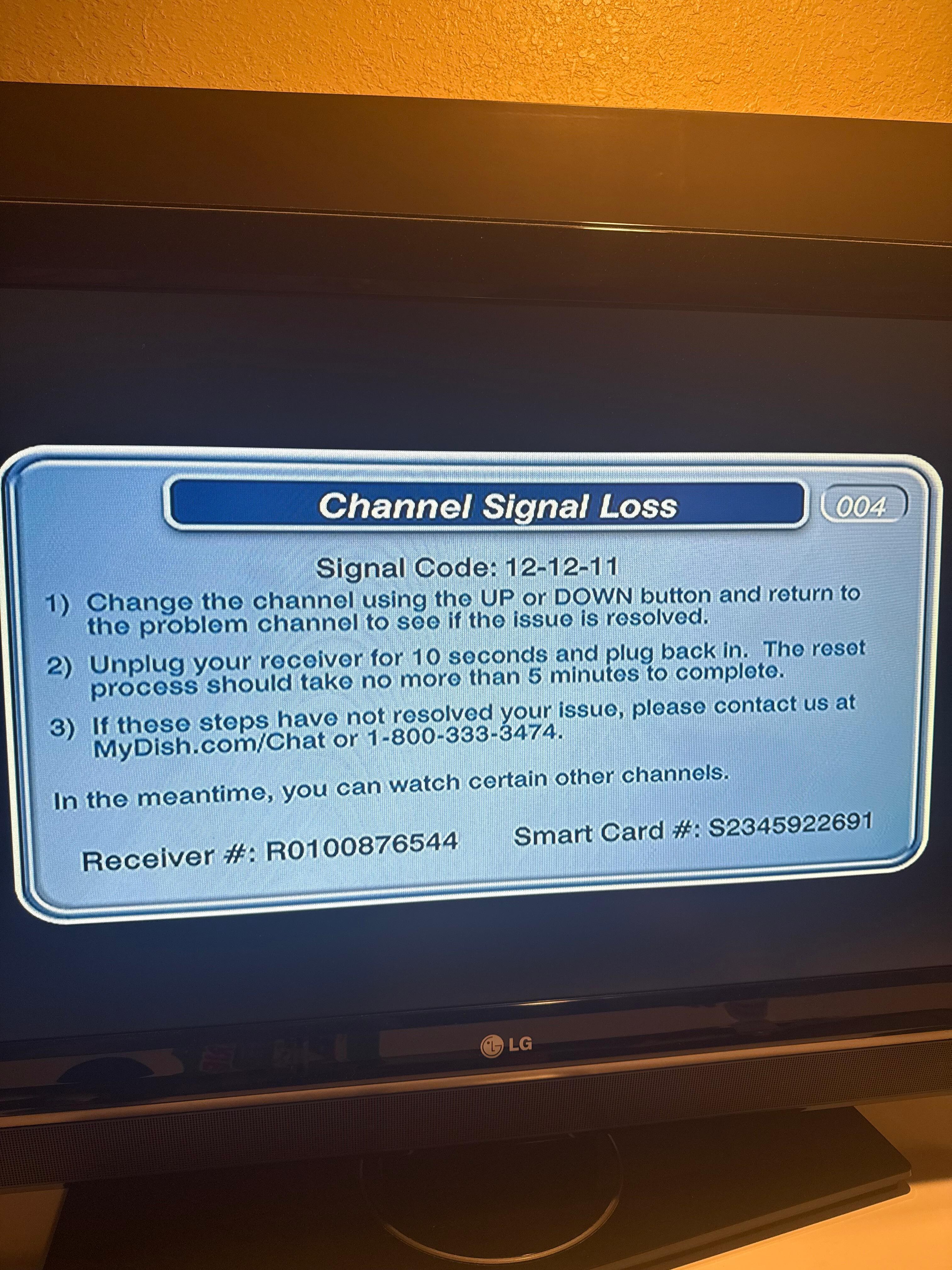 Tv didn't work properly 