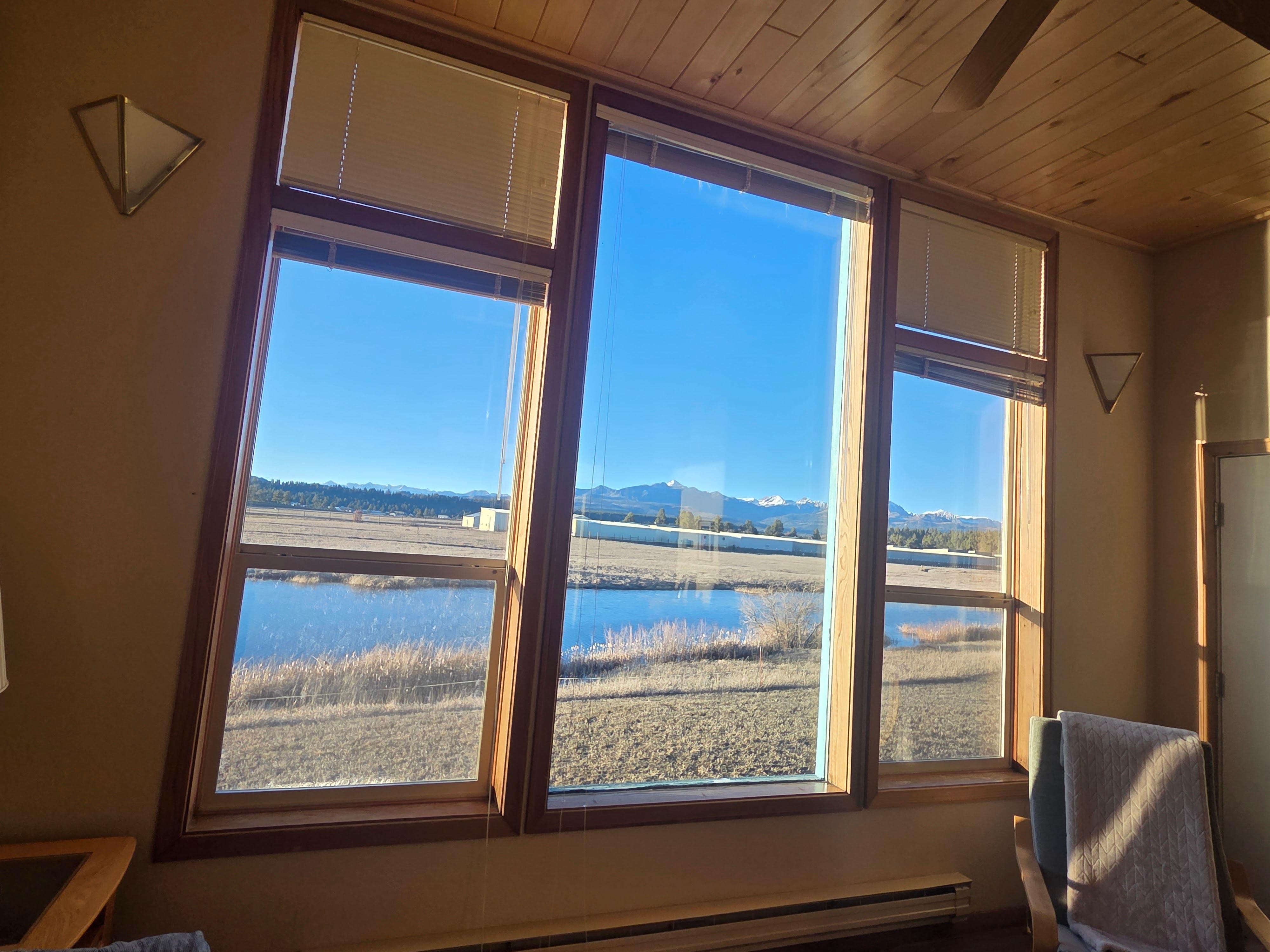 Fantastic mountain views.