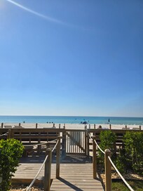view from the pool area