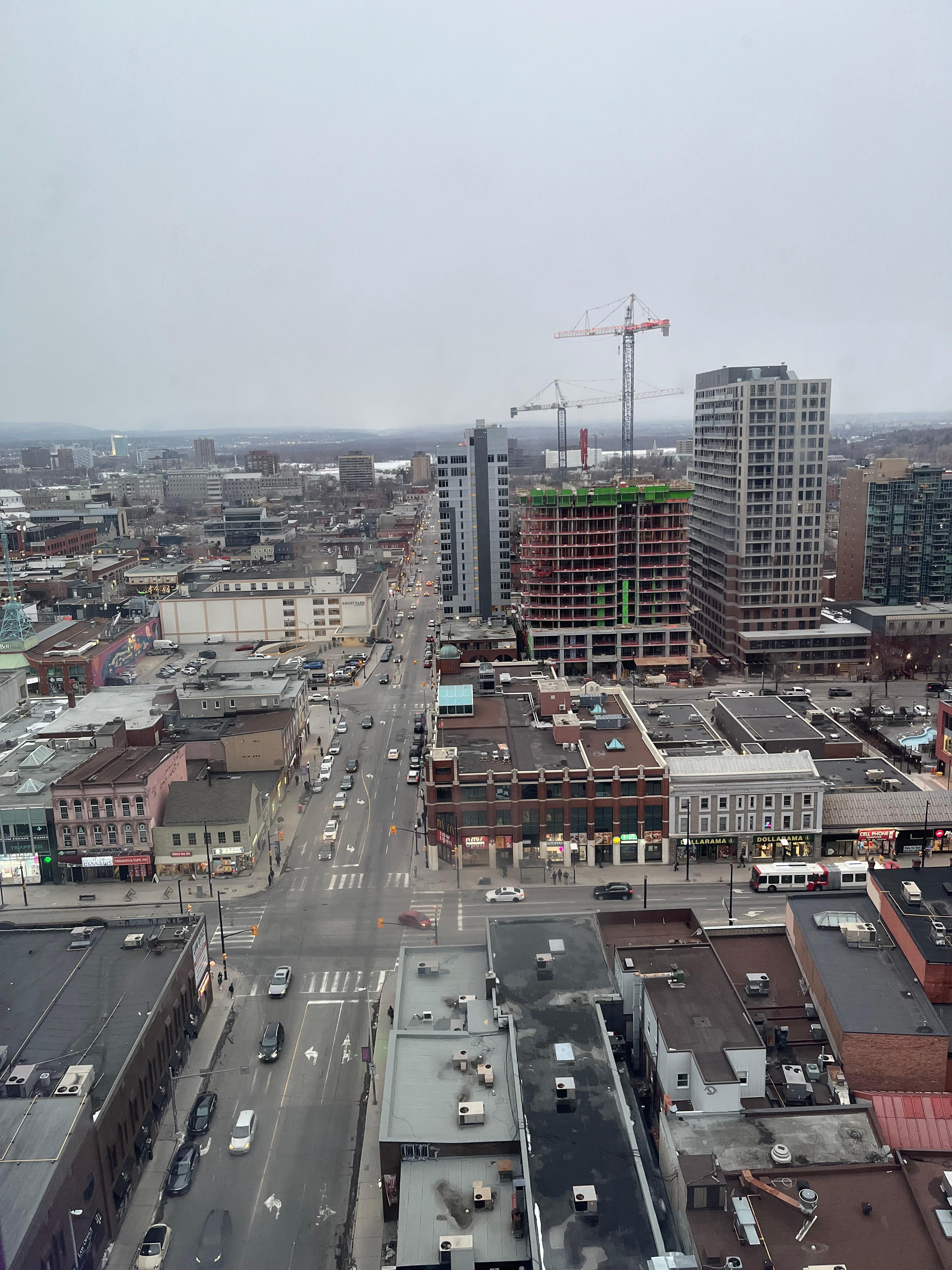 View from the hotel room
