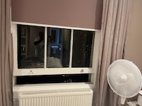 The window is no clean a lot of dirt on the glass