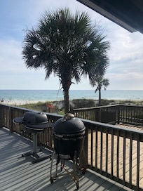 View from the back porch with beach access.