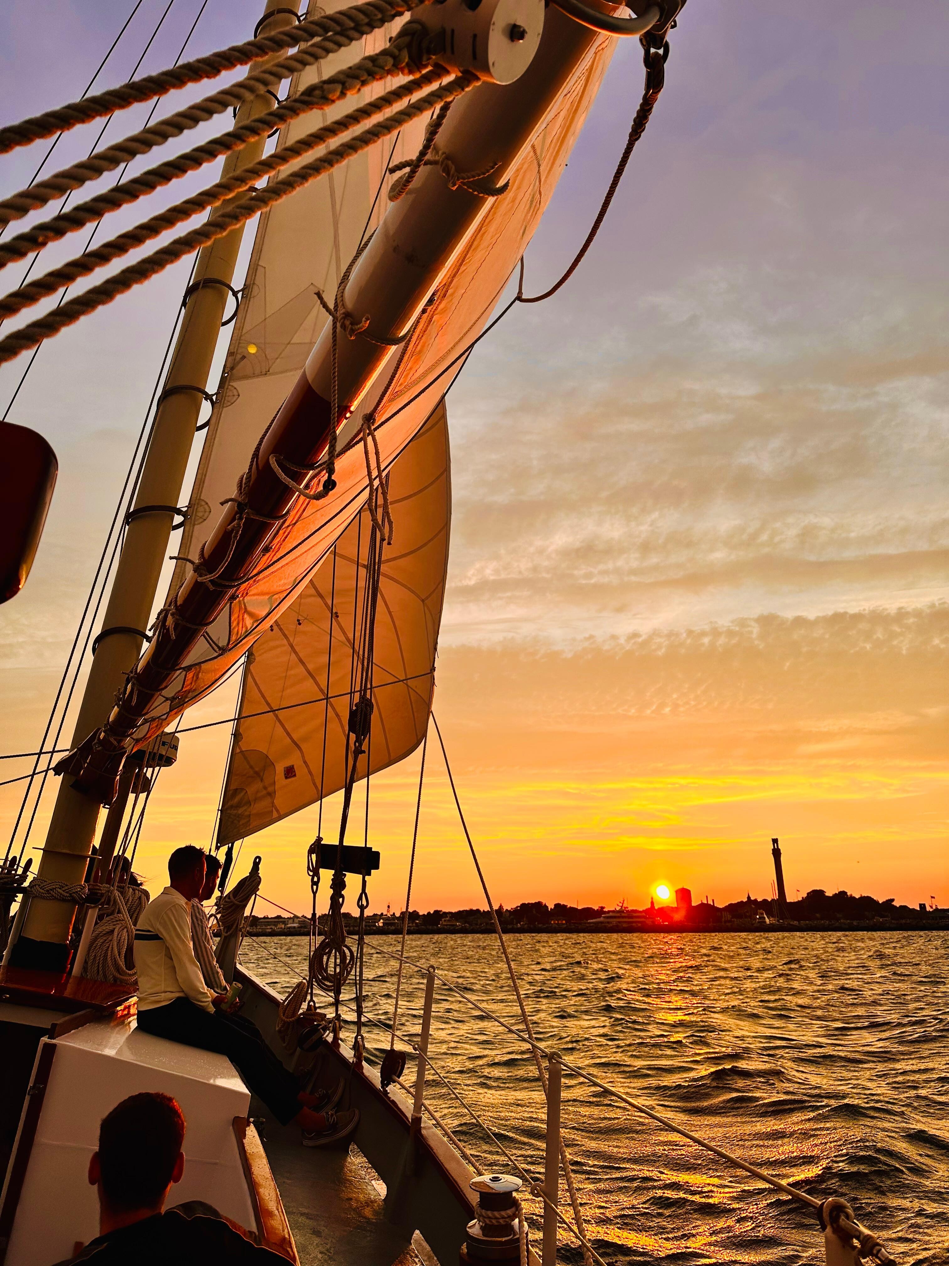 Our sunset sail on the Bay Lady.