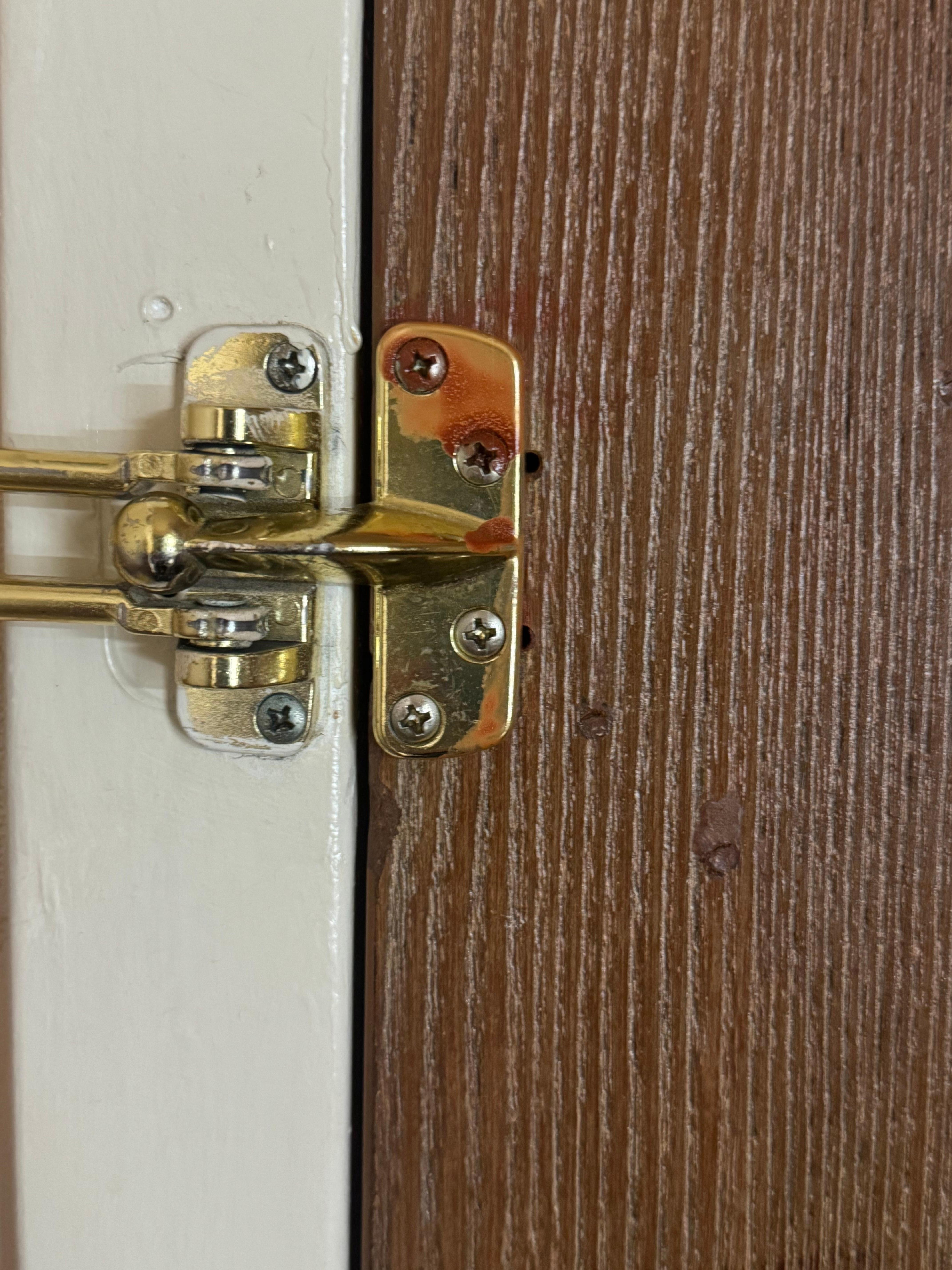 Something all over the door.