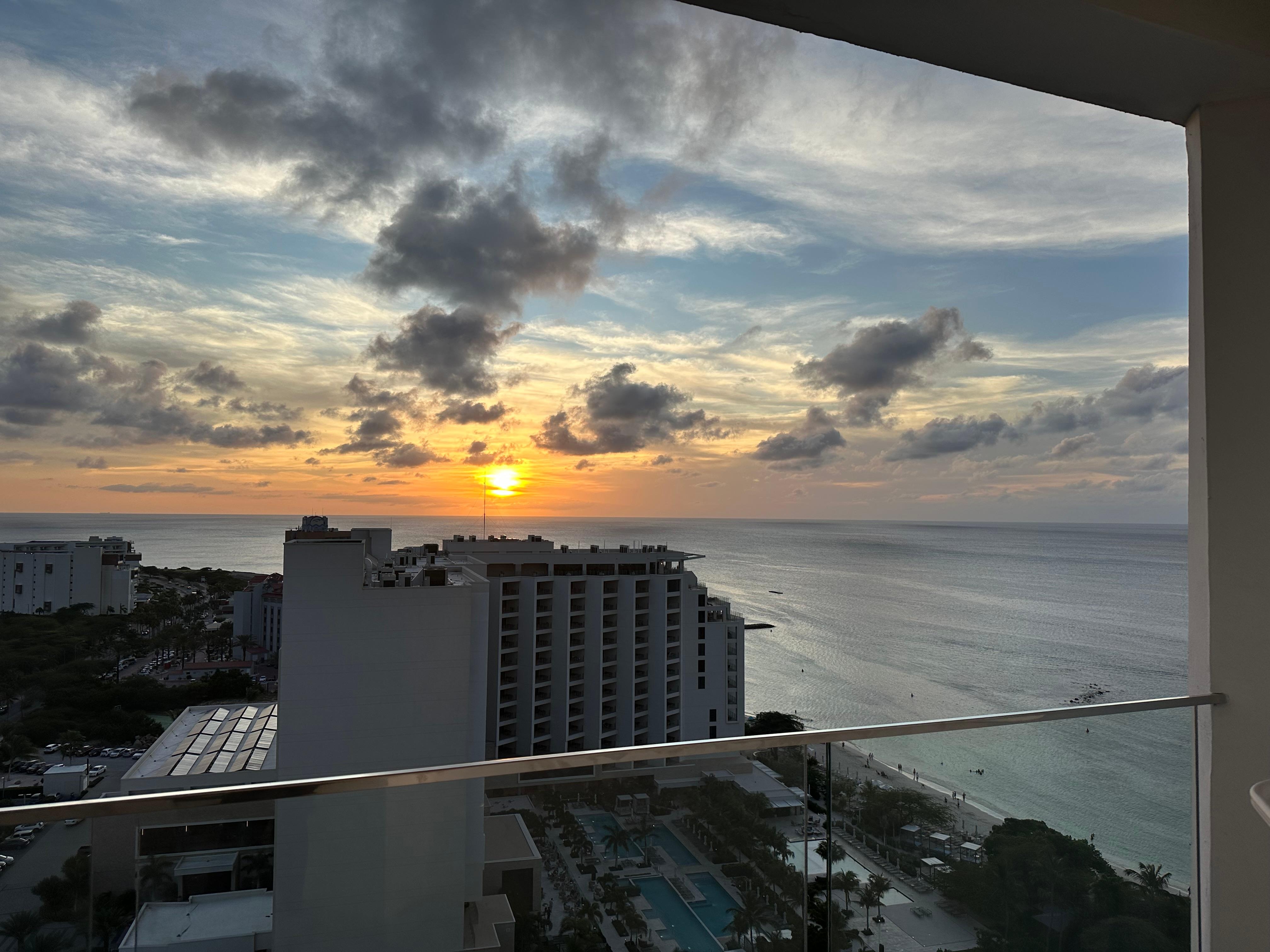 Great ocean view from 18th floor balcony
