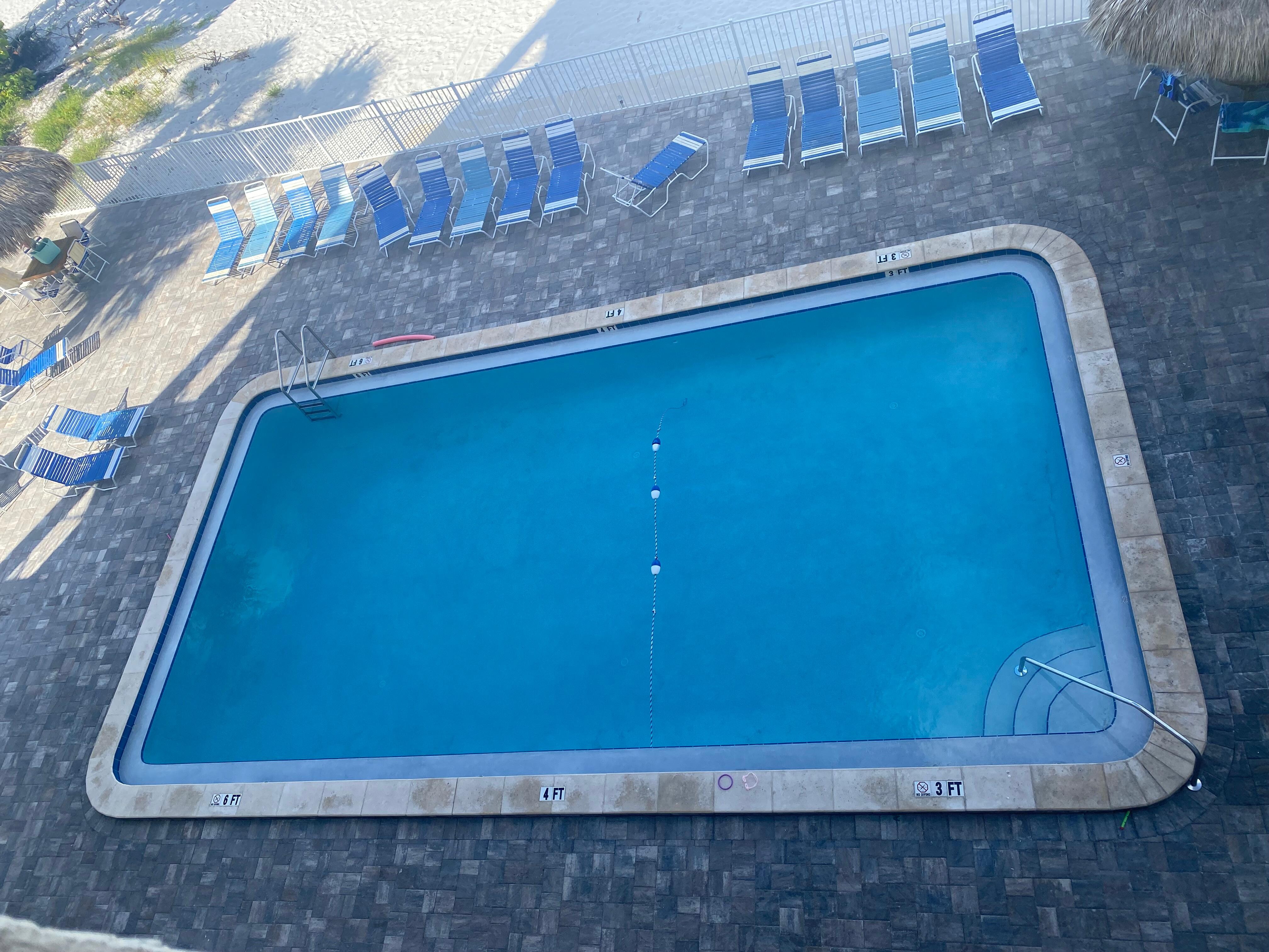 Pool view from balcony