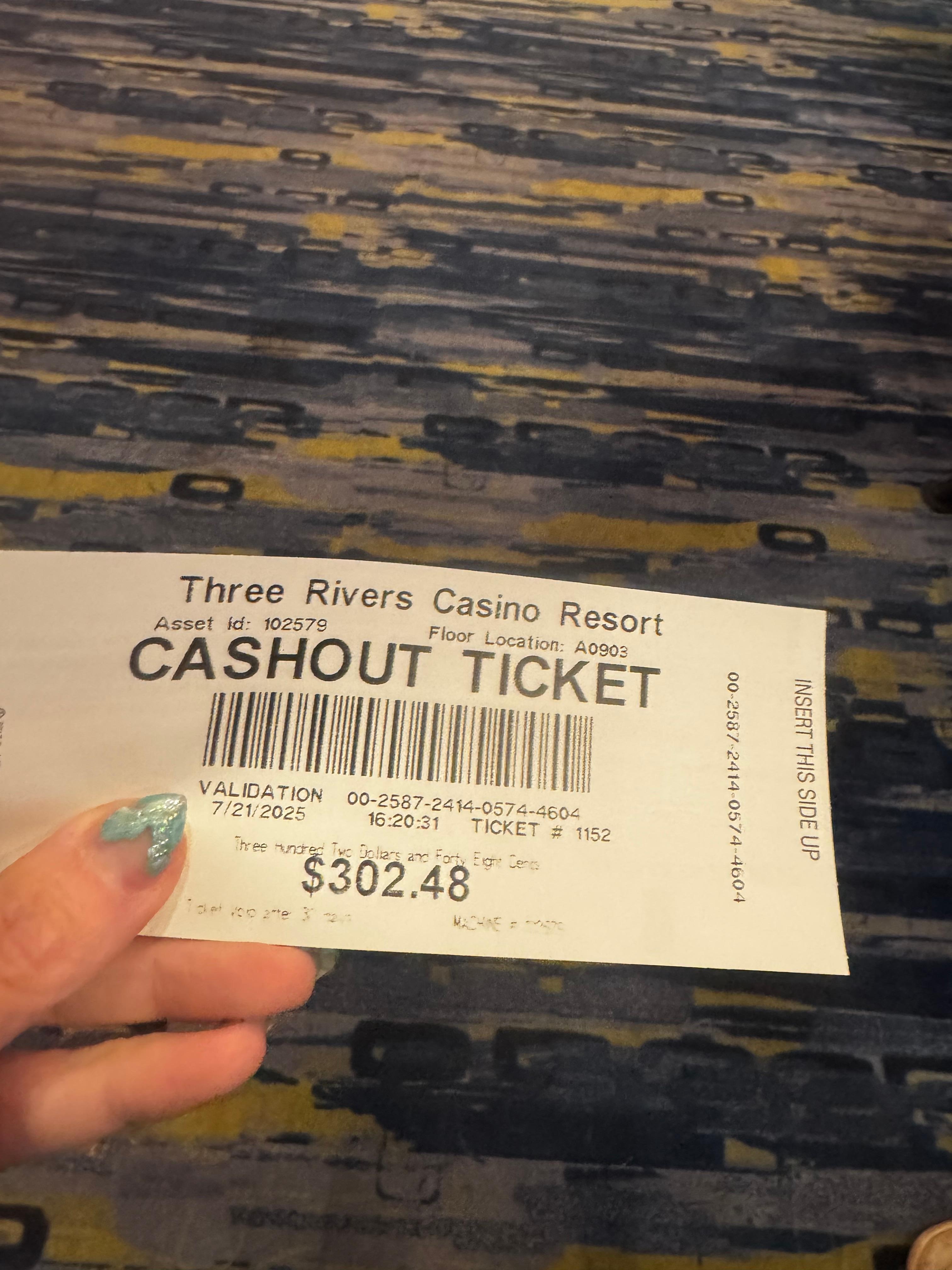 Went to the casino and won a few dollars to “help pay for the trip!” Haha 